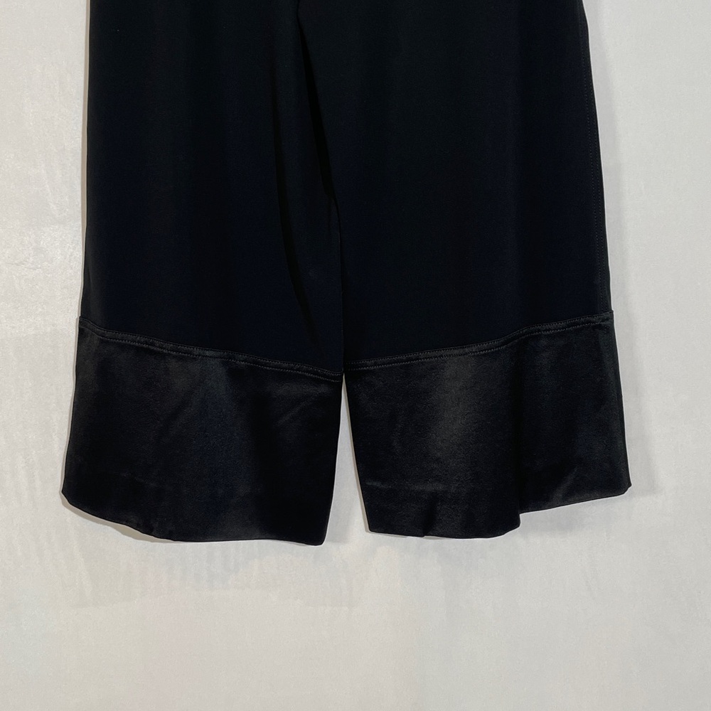 Derek Lam 10 Crosby Wide Leg Front Zipper Pants Size 4 Black - Picture 7 of 14